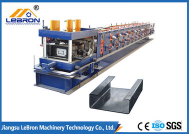 Easy Operation C Z Purlin Roll Forming Machine , C Channel Rollers 80mm Roller Shaft